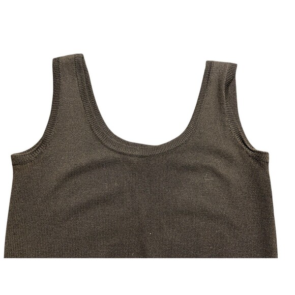 St. John Woman’s Basics Black Sleeveless Top Tank Size Medium Casual St John - Picture 3 of 9